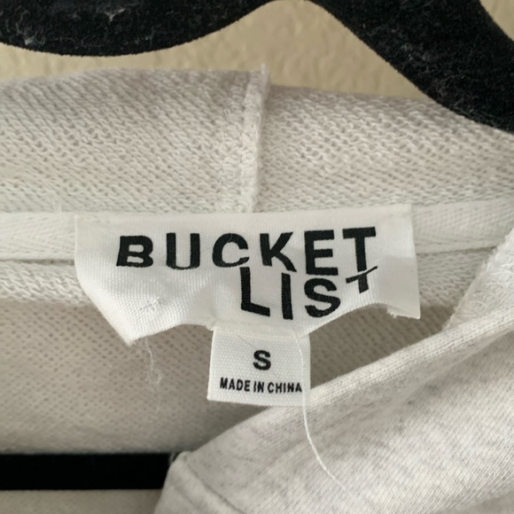 Boutique Bucket List Heather grey snap hoodie - Picture 5 of 7
